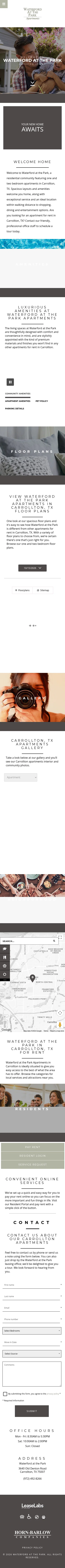 waterfordatthepark.com on mobile