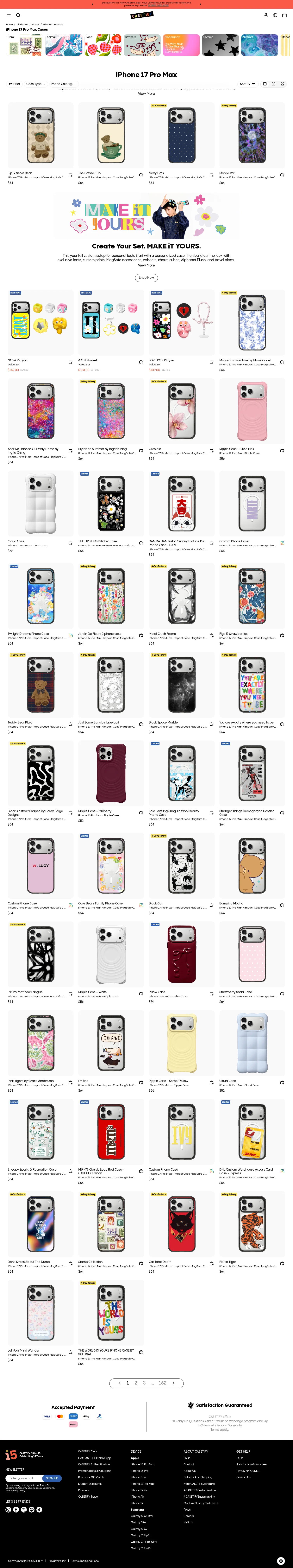 CASETiFY landing page