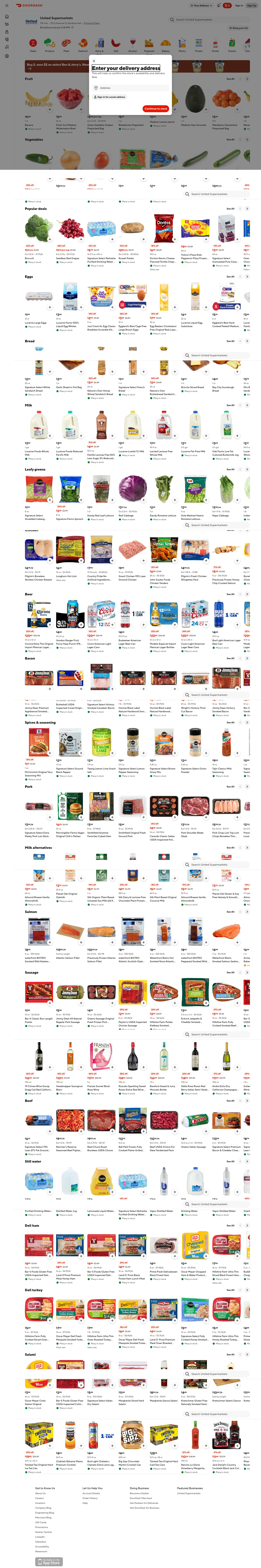 doordash.com/business/802316 on desktop