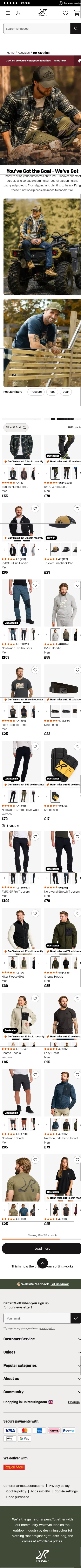 revolutionrace.co.uk/activities/diy-clothing on mobile, full screenshot
