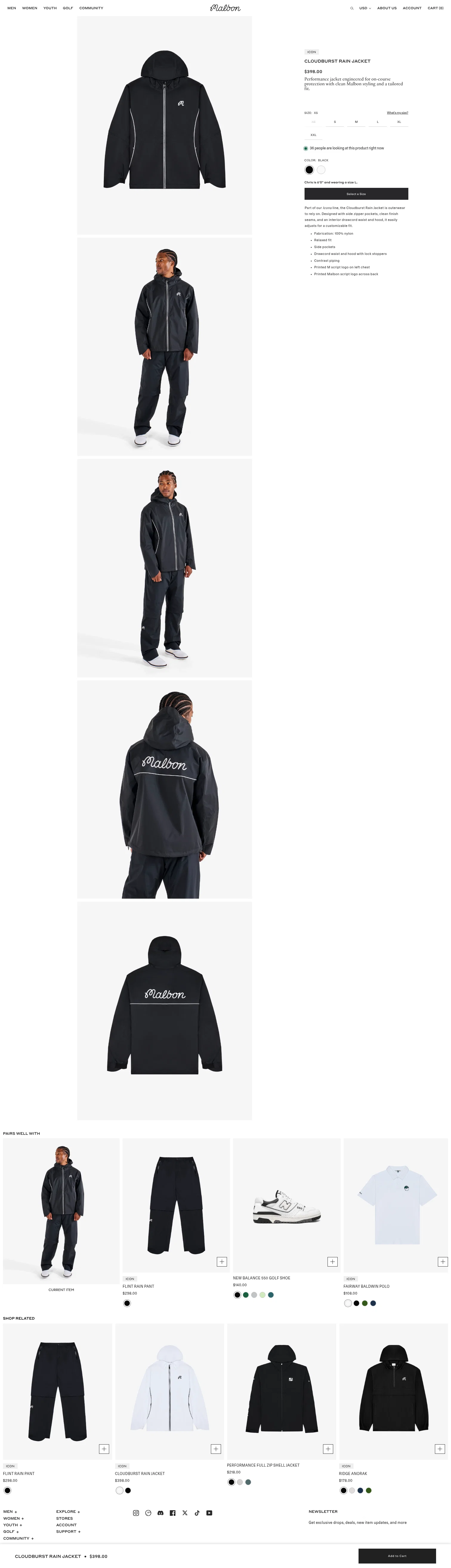 malbon.com/products/cloudburst-rain-jacket-black on desktop