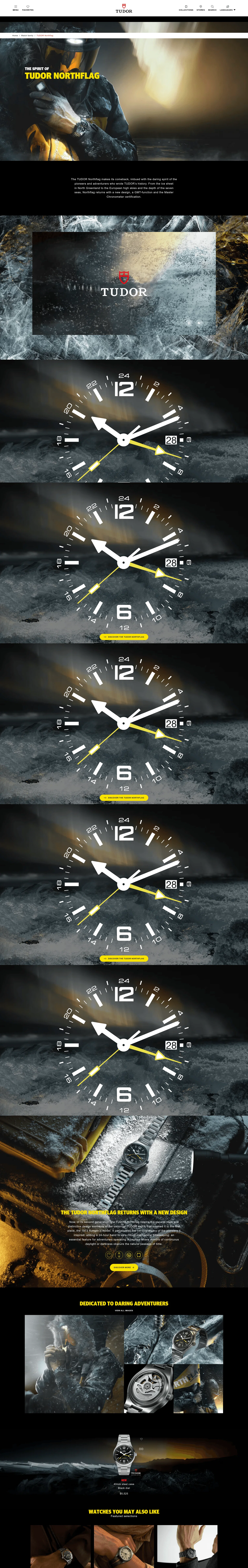 Tudor Watch landing page