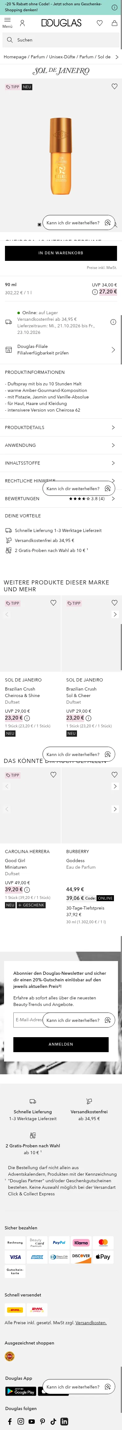 douglas.de/de/p/5012127074 on mobile, full screenshot