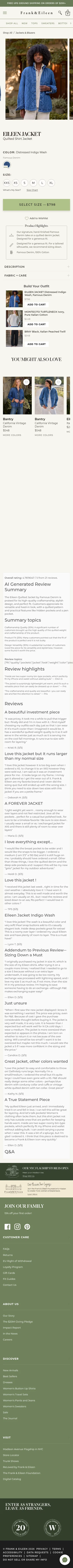 frankandeileen.com/products/eileen-jacket-distressed-indigo-wash-famous-denim on mobile