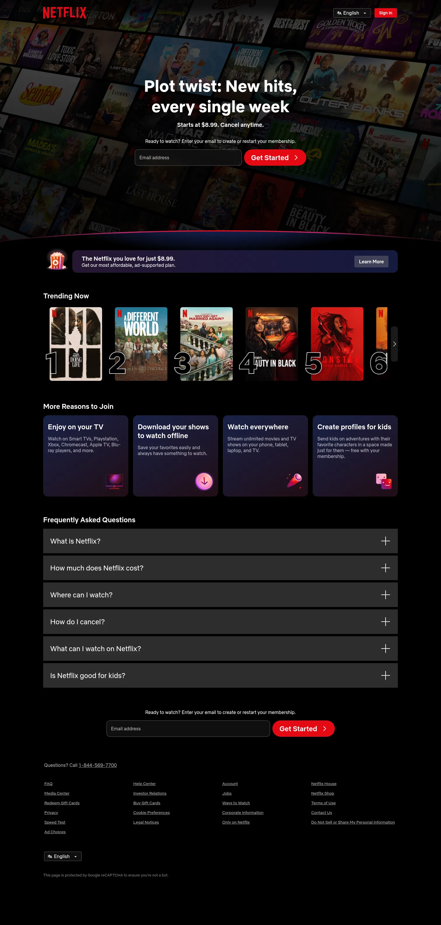 netflix.com on desktop, full screenshot