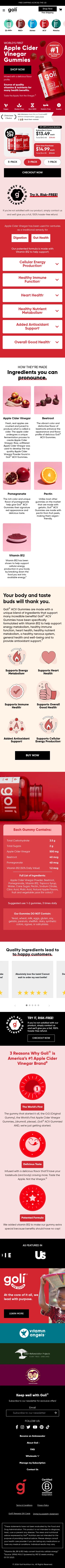 goli.com/pages/goli-acv on mobile, full screenshot