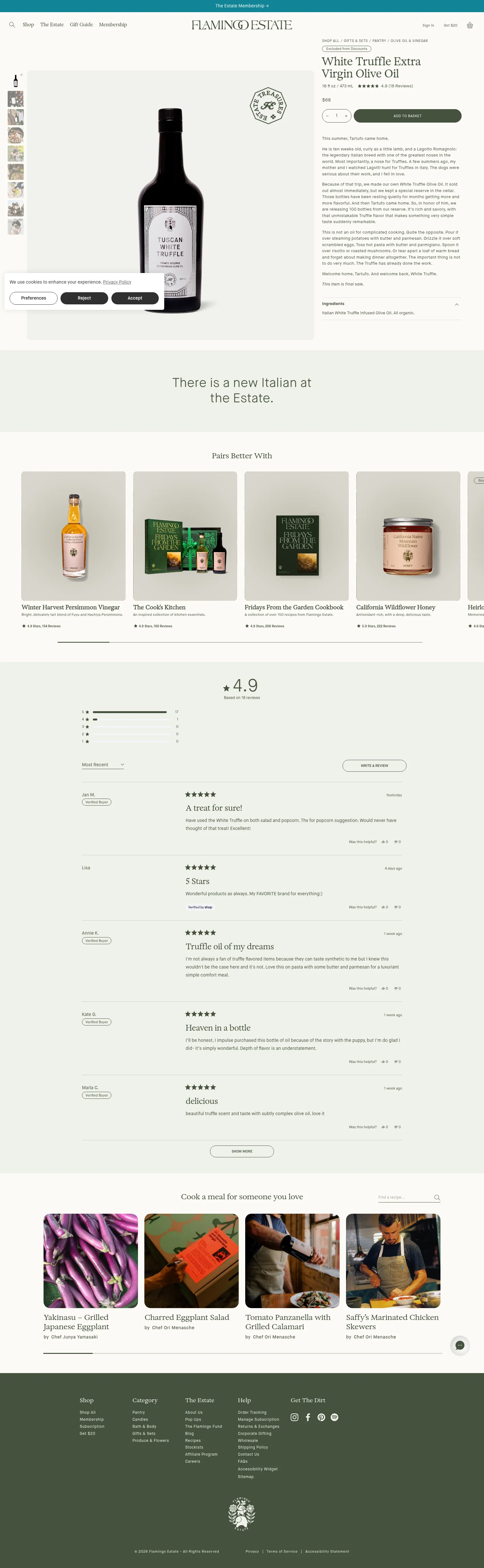 flamingoestate.com/products/white-truffle-extra-virgin-olive-oil on desktop