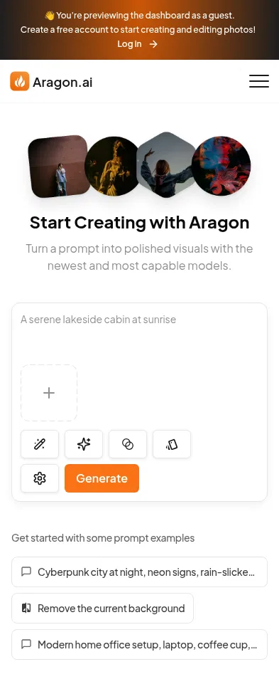 dashboard.aragon.ai/chat on mobile, full screenshot