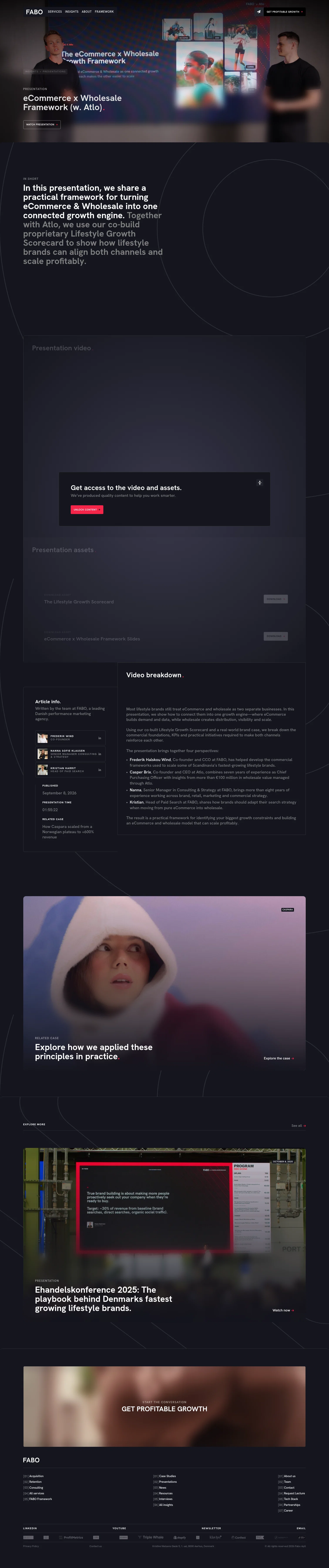 Fabo landing page