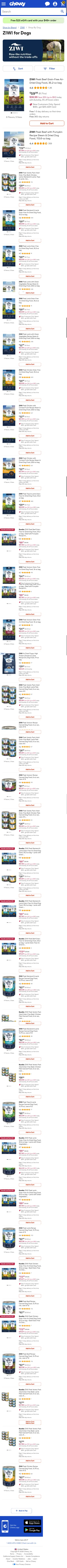 chewy.com/brands/shop-by-dog-12093 on mobile, full screenshot