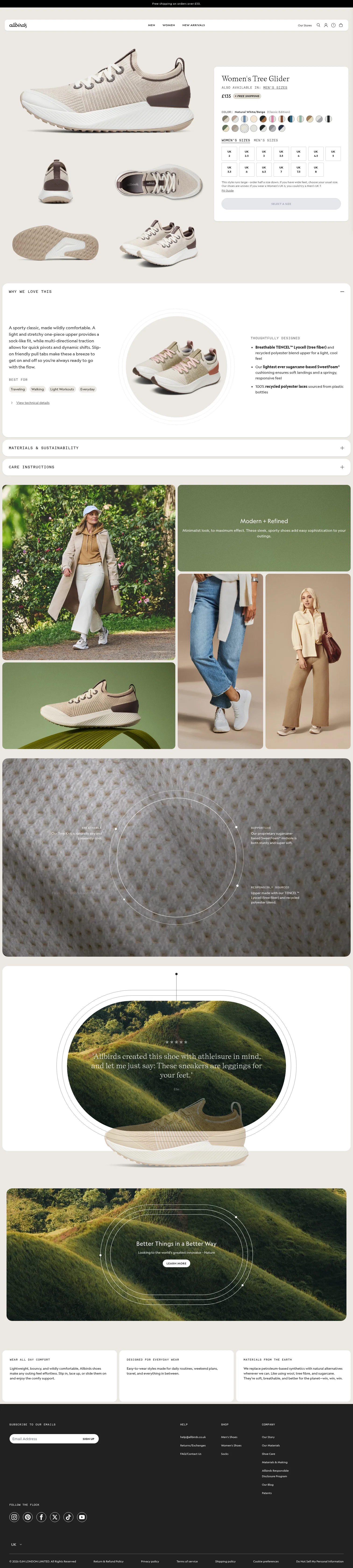 allbirds.co.uk/products/womens-tree-gliders on desktop
