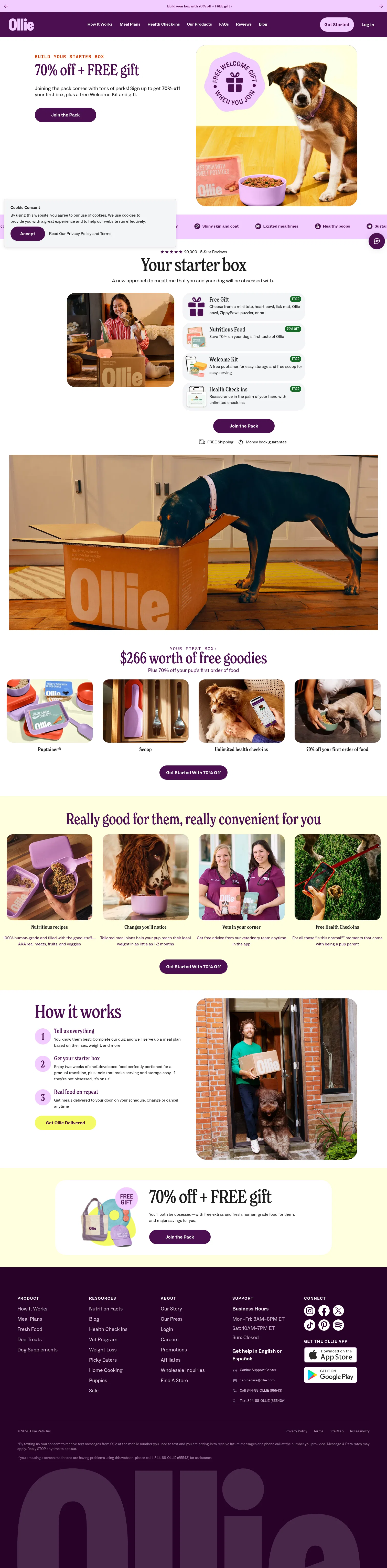 ollie.com/sale on desktop, full screenshot