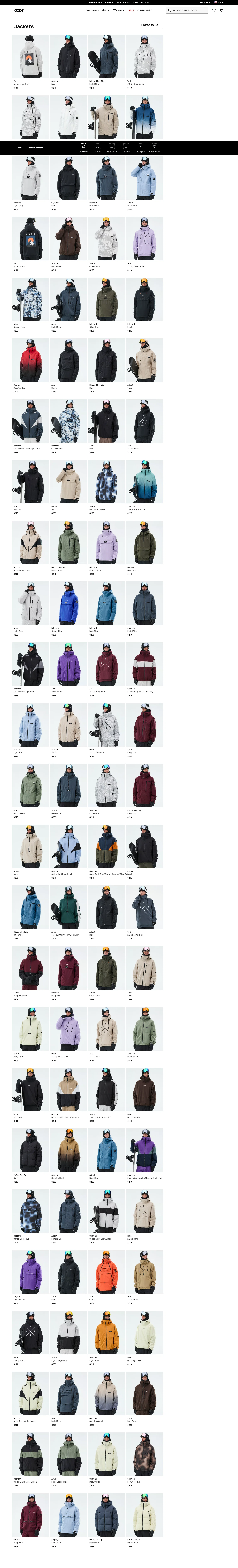 Dope Snow landing page