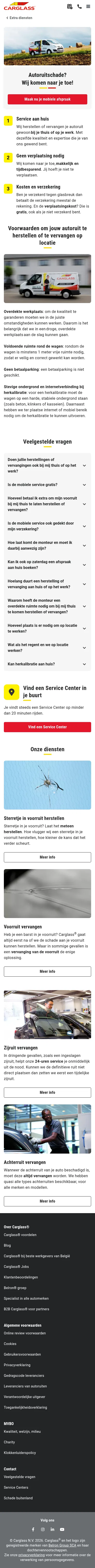 carglass.be/nl/autoruitschade/extra-diensten/carglass-aan-huis on mobile, full screenshot