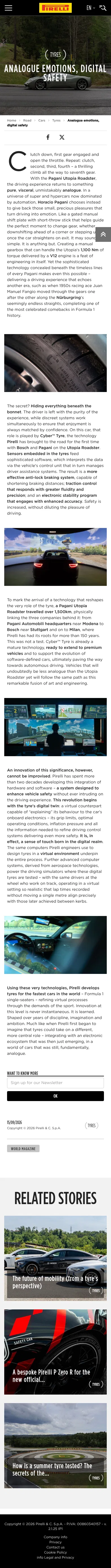 pirelli.com/global/en-ww/road/cars/tyres/analogue-emotions-digital-safety-198174 on mobile, full screenshot