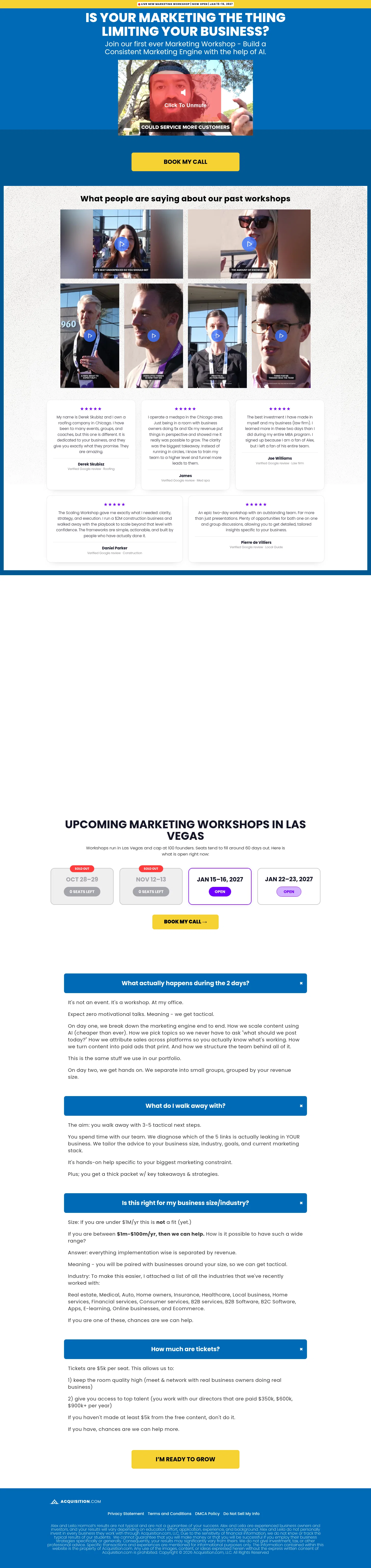 acquisition.com/workshop-marketing on desktop, full screenshot