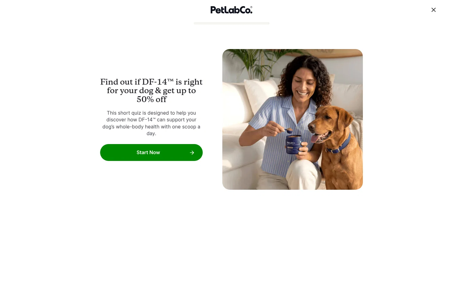 campaigns.thepetlabco.com/df-14-daily-foundation-multifunctional-dog-supplement/quiz/start on desktop
