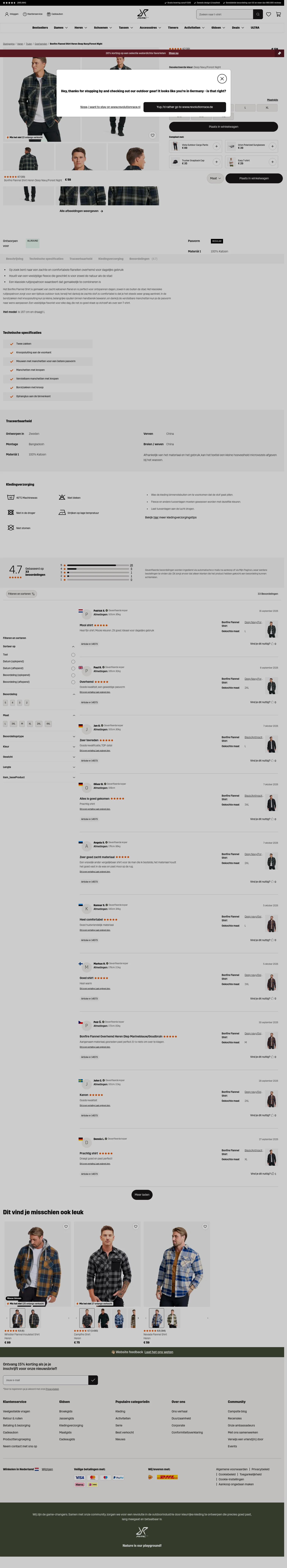 revolutionrace.nl/heren/truien/overhemden/bonfire-flannel-shirt-men on desktop
