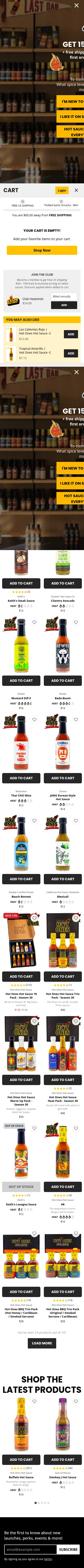 heatonist.com/collections/all-hot-sauces on mobile