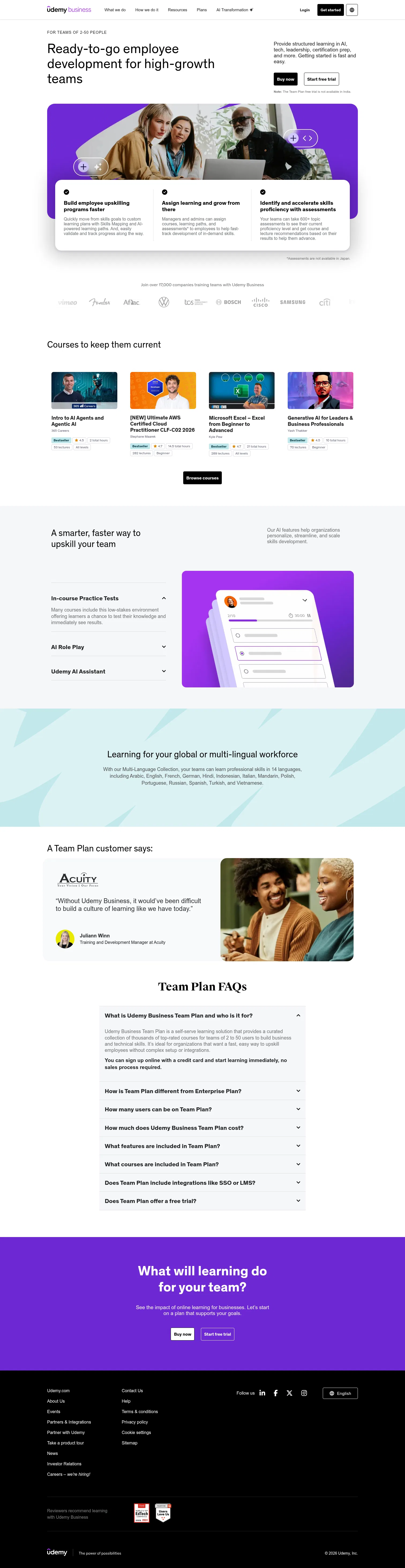 business.udemy.com/team on desktop, full screenshot