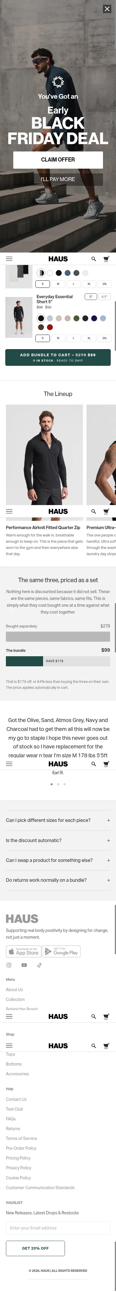 gohaus.com/pages/best-sellers-bundle on mobile, full screenshot