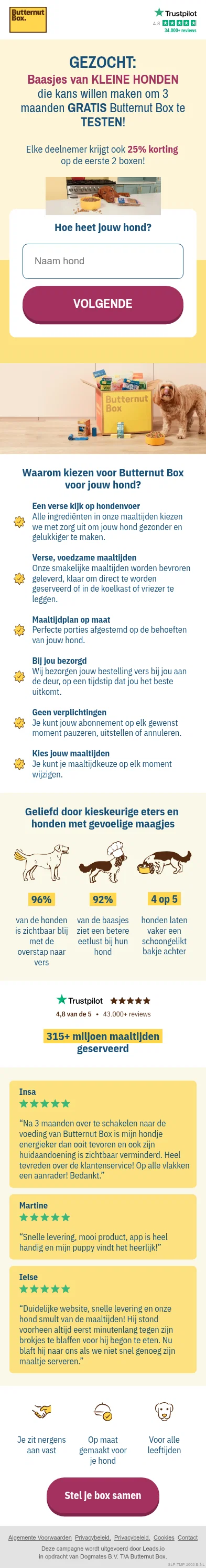 versbereid.honden-maaltijden-box.nl/ButternutBox-NL on mobile