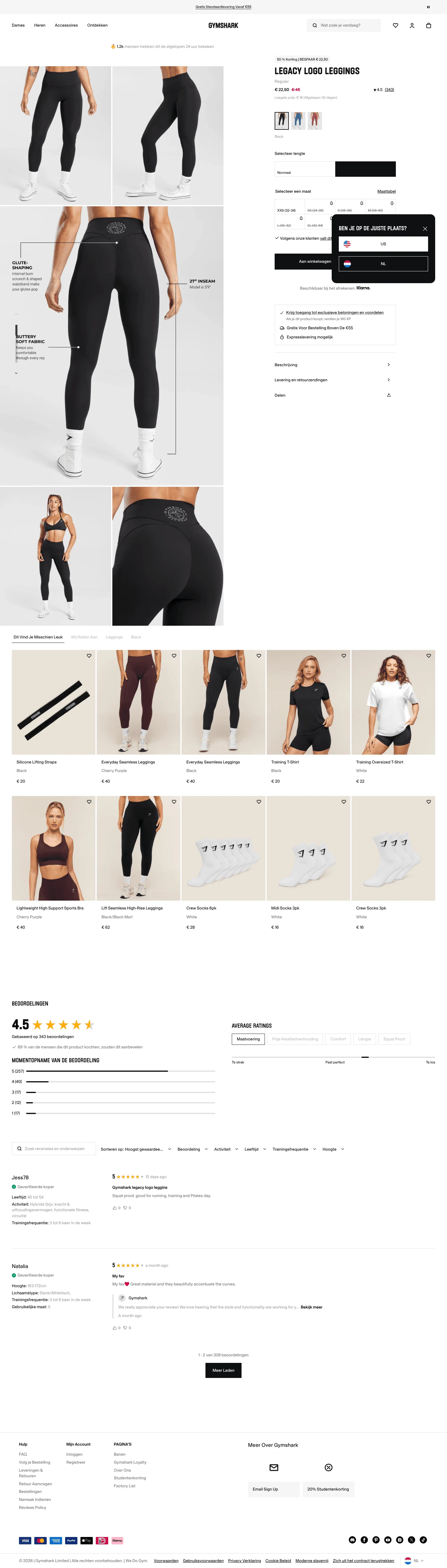 nl.checkout.gymshark.com/products/gymshark-legacy-regular-leggings-black-aw23 on desktop