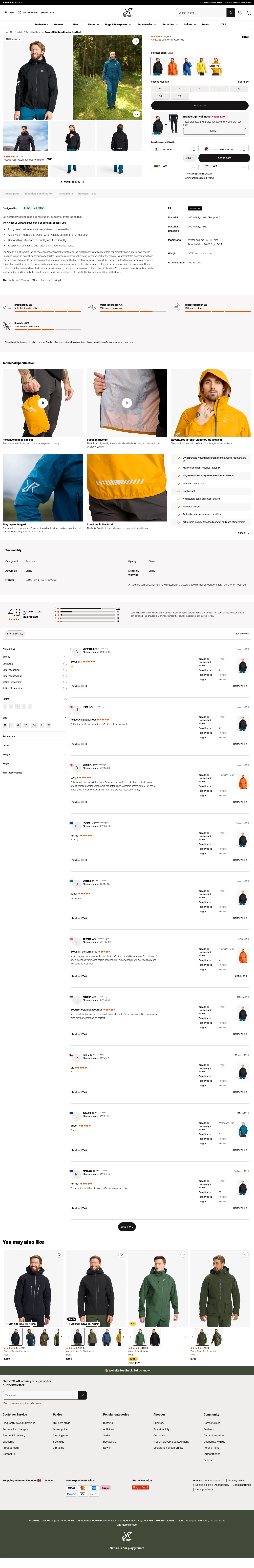 revolutionrace.co.uk/men/jackets/shell-jackets/arcade-3l-lightweight-jacket-men on desktop