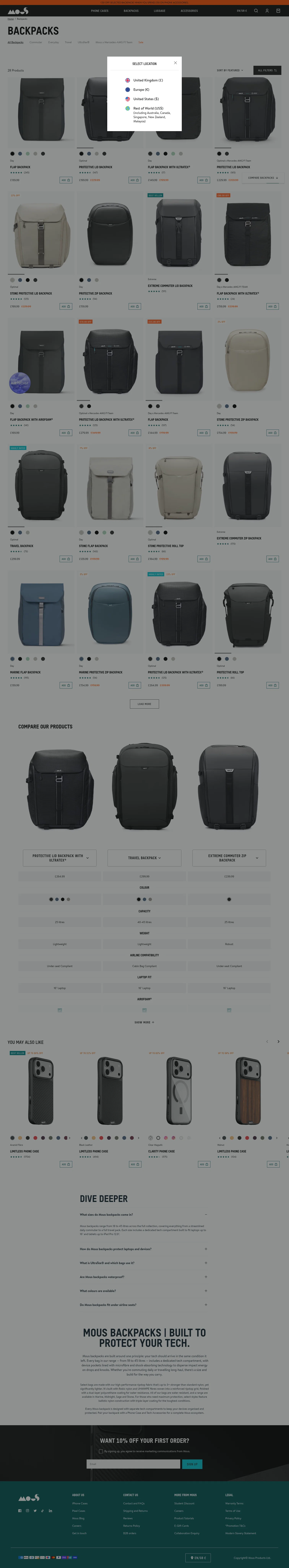 uk.mous.co/collections/backpacks on desktop