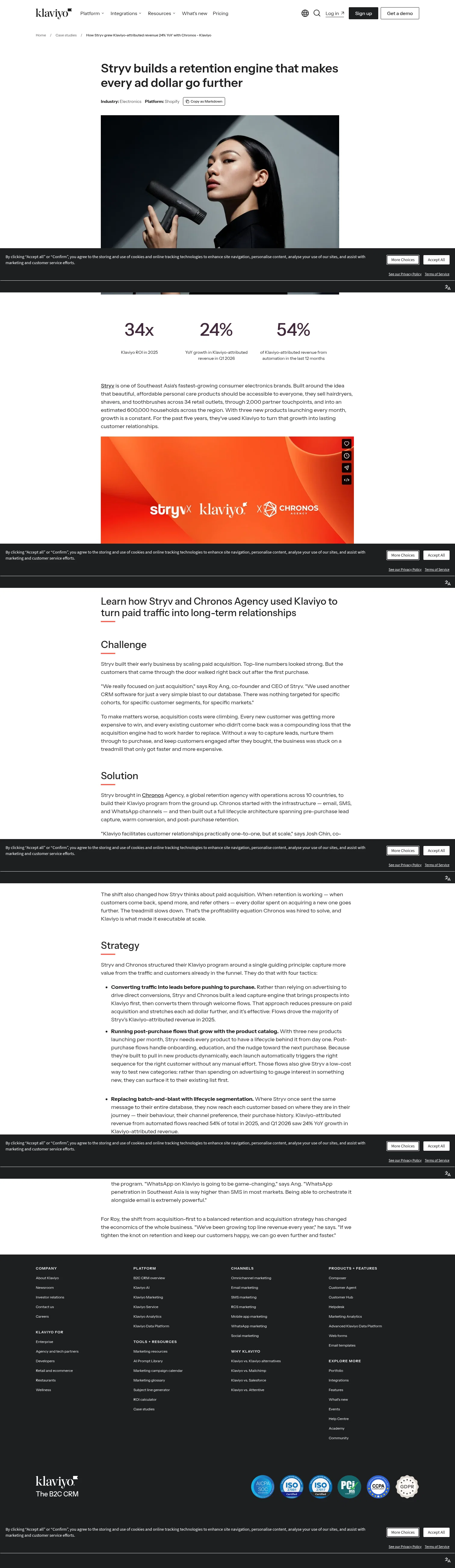 klaviyo.com/sg/customers/case-studies/stryv-chronos on desktop