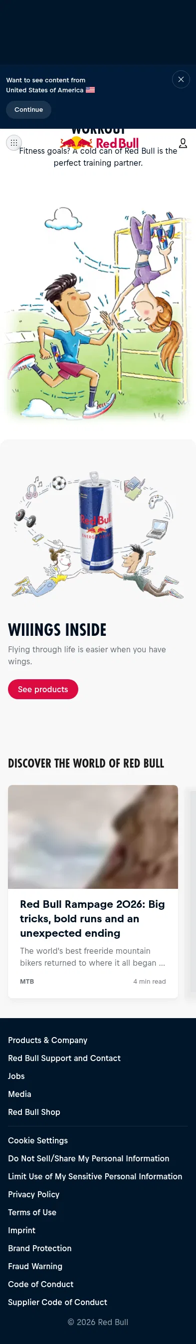 redbull.com/int-en/cartoons on mobile, full screenshot