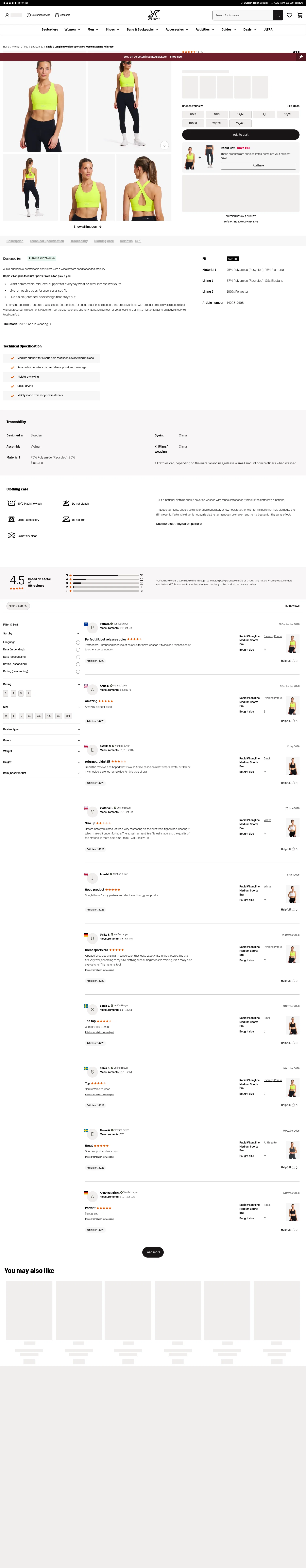 revolutionrace.co.uk/women/tops/sports-bra/rapid-v-longline-medium-sports-bra-women on desktop