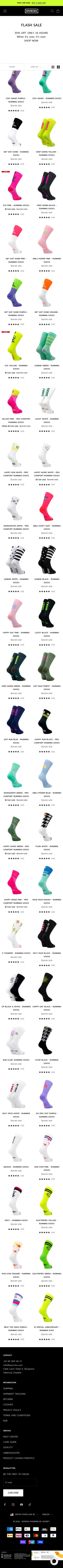 sporcks.com/collections/flash-sale-best-sellers-stock on mobile, full screenshot