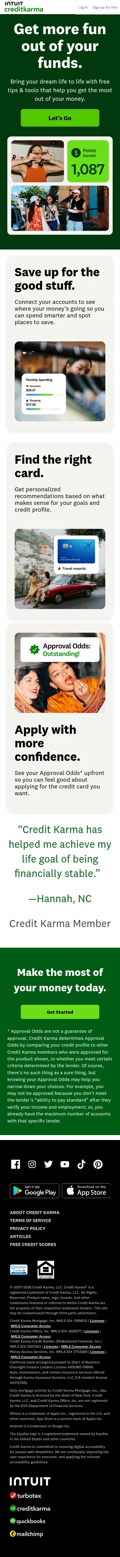 creditkarma.com/lp/meta-android-spending-insights on mobile