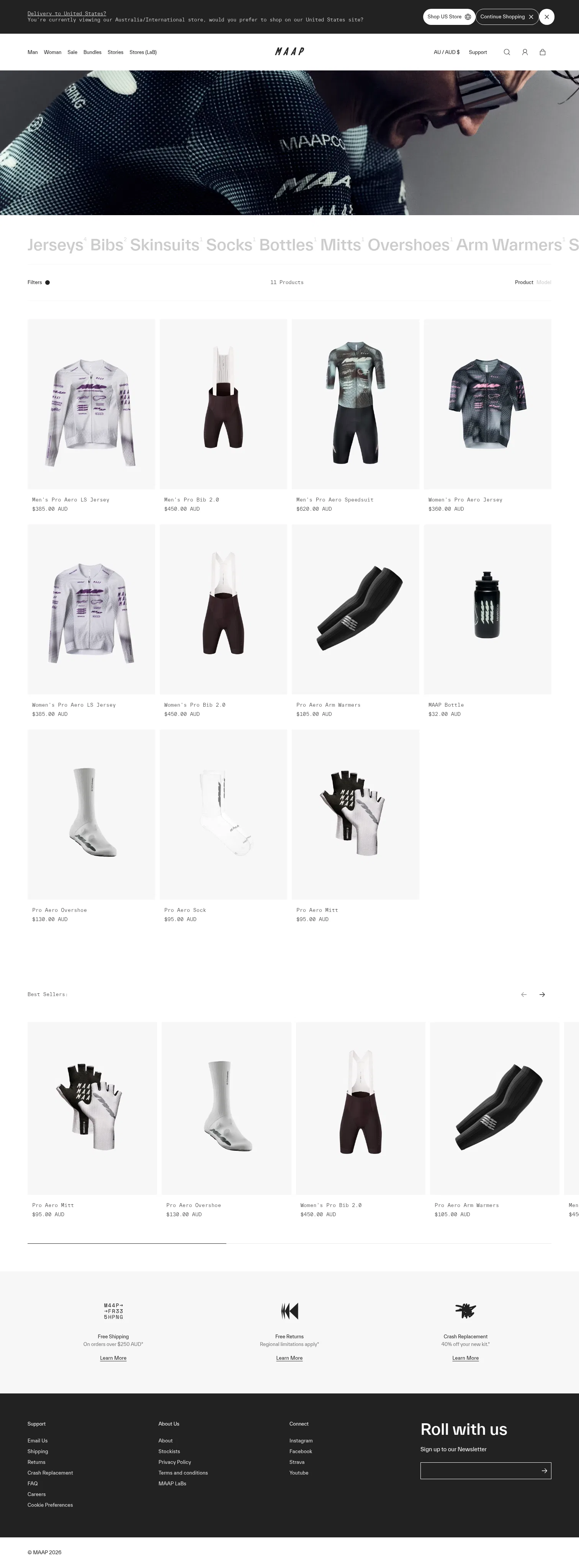 maap.cc/collections/beta on desktop, full screenshot