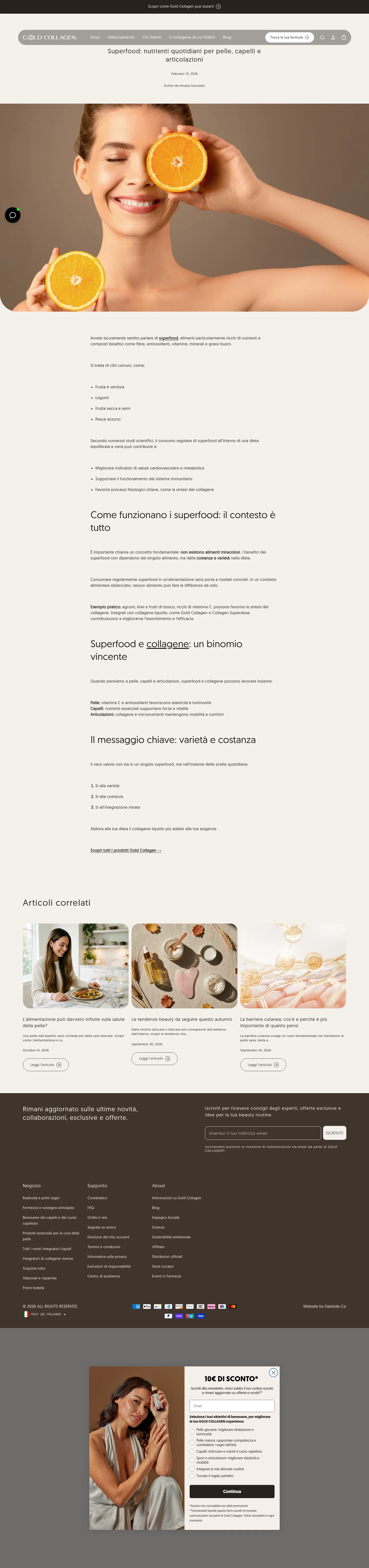 gold-collagen.com/it-it/blogs/notizie/superalimenti-quotidiani-nutrienti-per-pelle-capelli-e-articolazioni on desktop