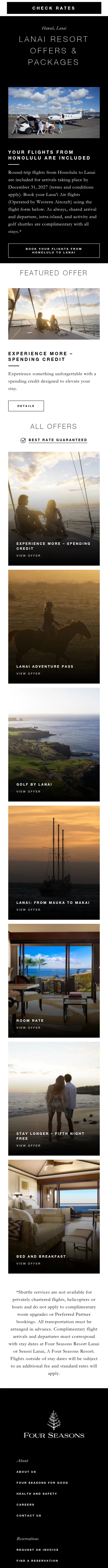 fourseasons.com/lanai/offers on mobile