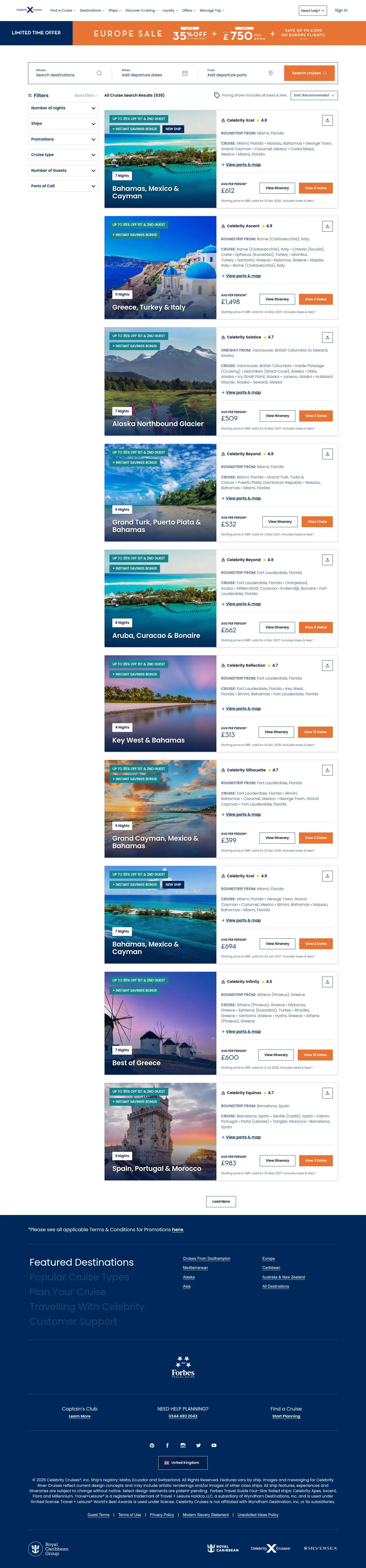 TripAdvisor landing page