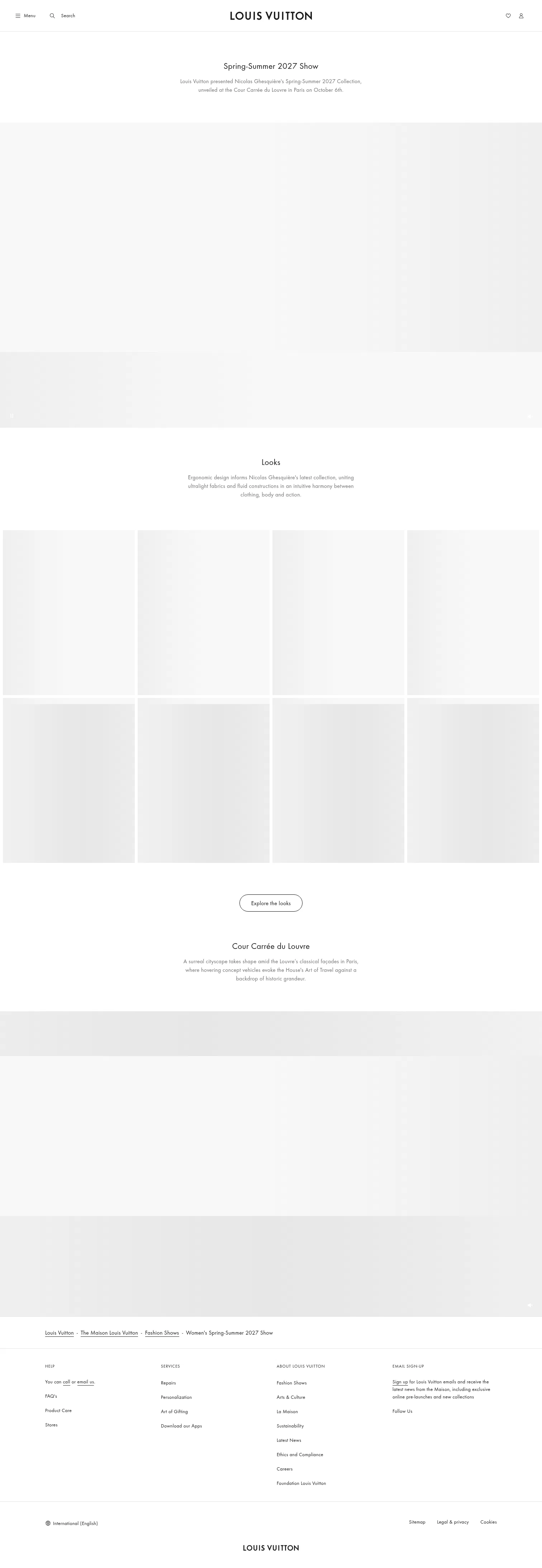 eu.louisvuitton.com/eng-e1/magazine/articles/women-spring-summer-2027-show on desktop, full screenshot
