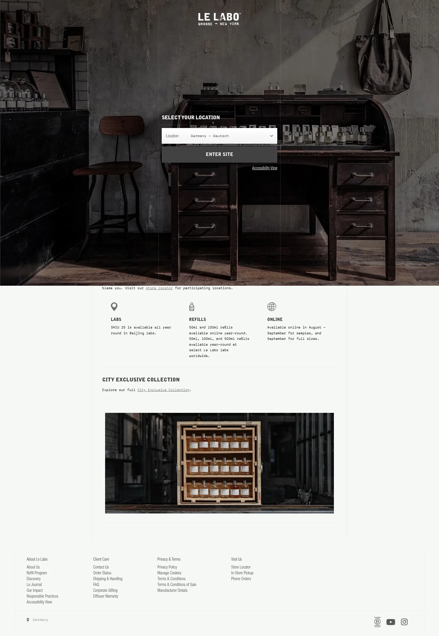 lelabofragrances.com/about-shiu-25 on desktop, full screenshot