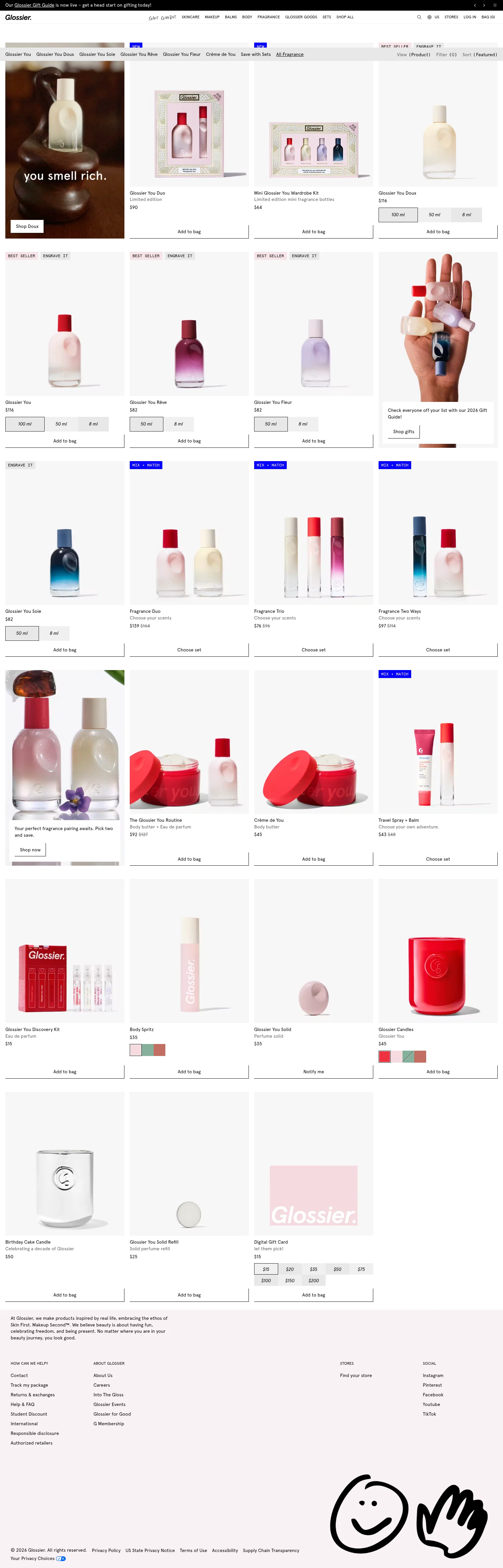 glossier.com/collections/fragrance on desktop