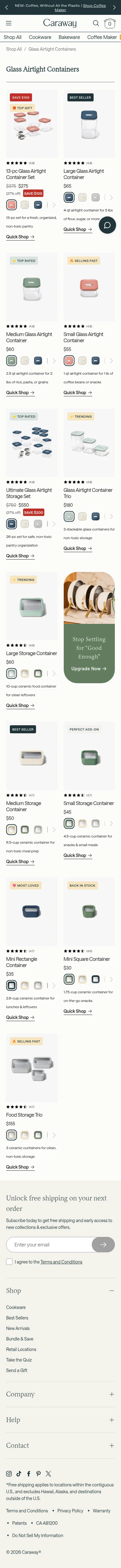 carawayhome.com/collections/glass-airtight-containers on mobile