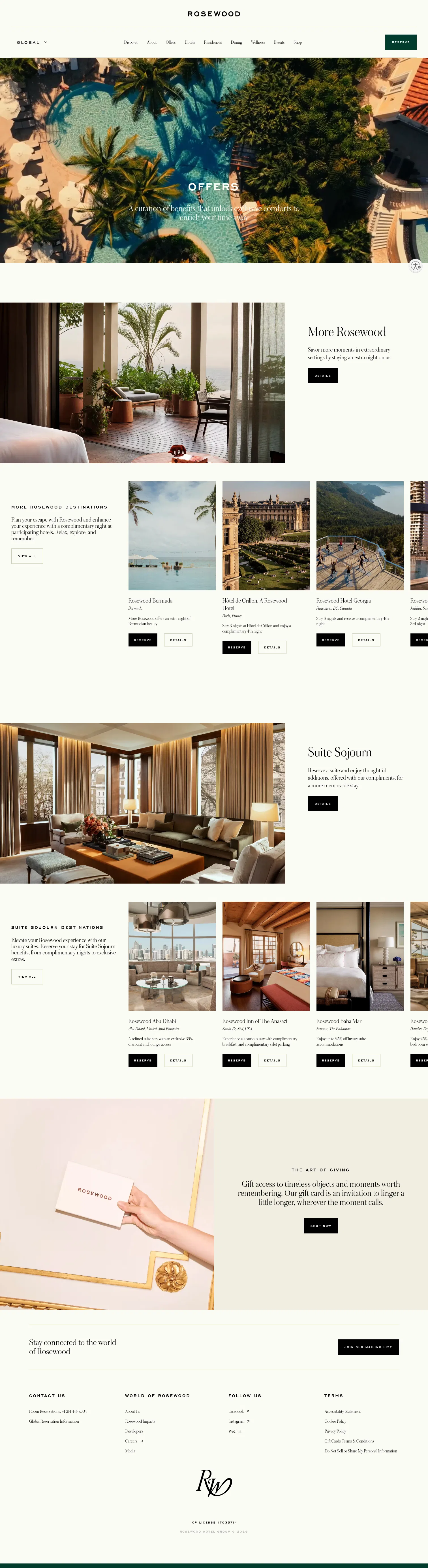 rosewoodhotels.com/en/offers/luxury-hotel-offers on desktop, full screenshot