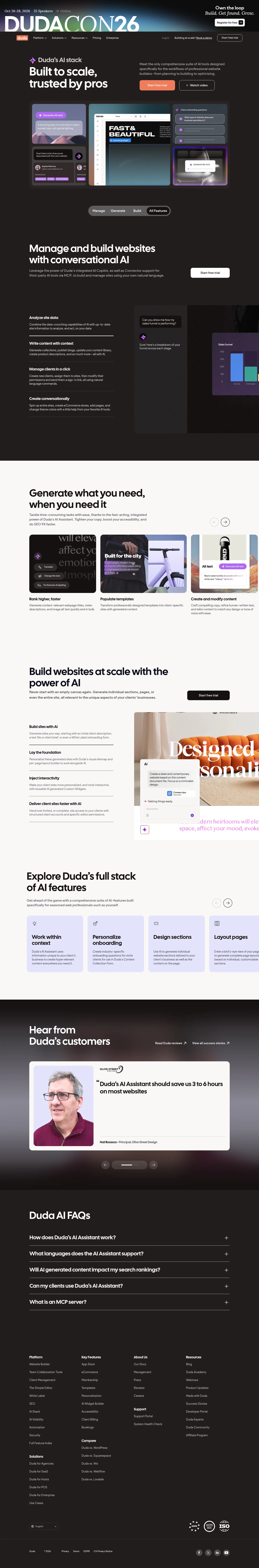 duda.co/ai-stack on desktop