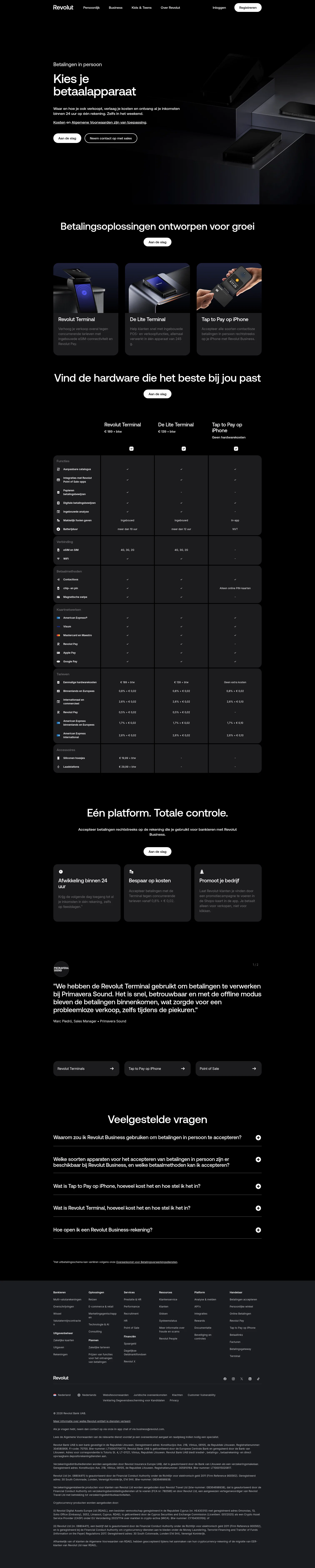 revolut.com/nl-NL/business/in-person-payments-comparison on desktop