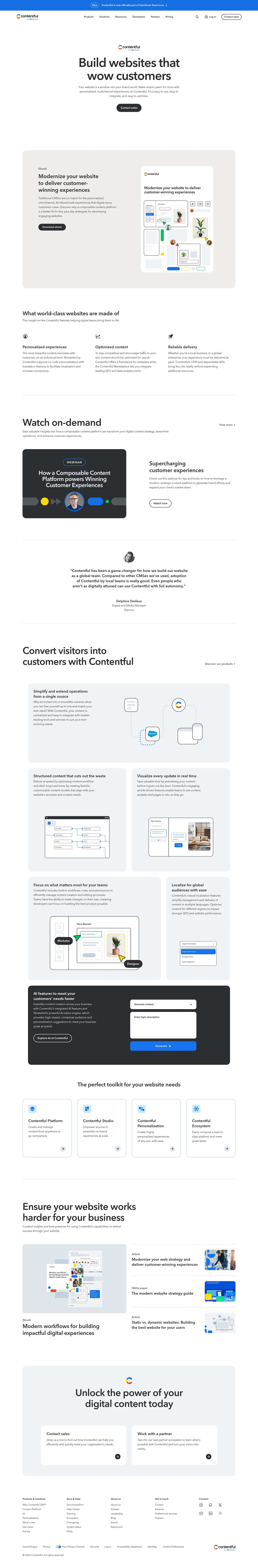 contentful.com/resources/build-websites-that-wow-customers on desktop, full screenshot