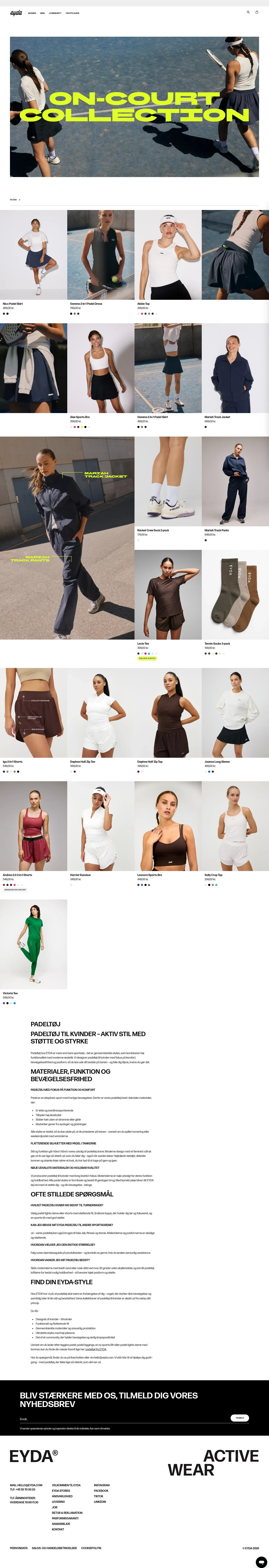 eyda.dk/collections/padel on desktop
