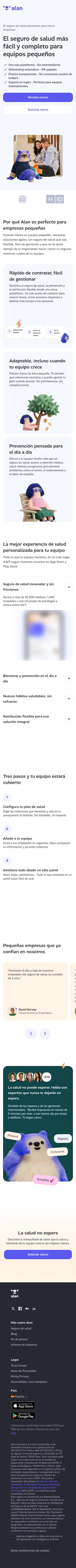 alan.com/es-es/p/paid-micro-empresas on mobile, full screenshot