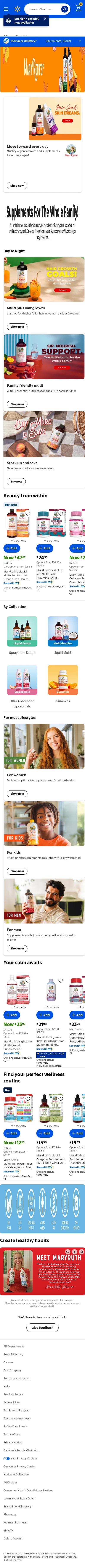 walmart.com/brand/maryruthorganics/10000388 on mobile, full screenshot