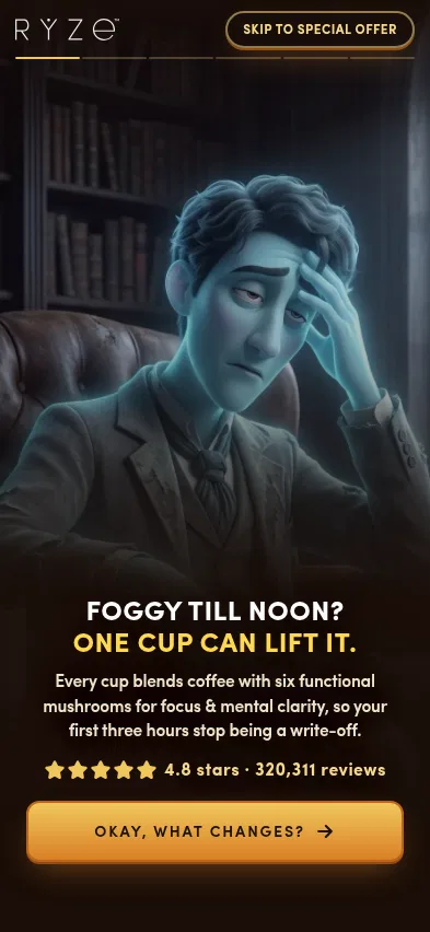 shop.ryzesuperfoods.com/p/night-owls-foggy-till-noon-story on mobile, full screenshot